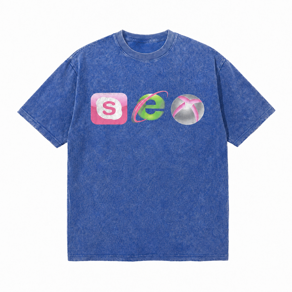 LAWLESSROW Sphere Icons Vintage Acid Wash Tee