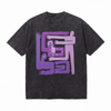 LAWLESSROW Abstract Figures Vintage Acid Wash Tee