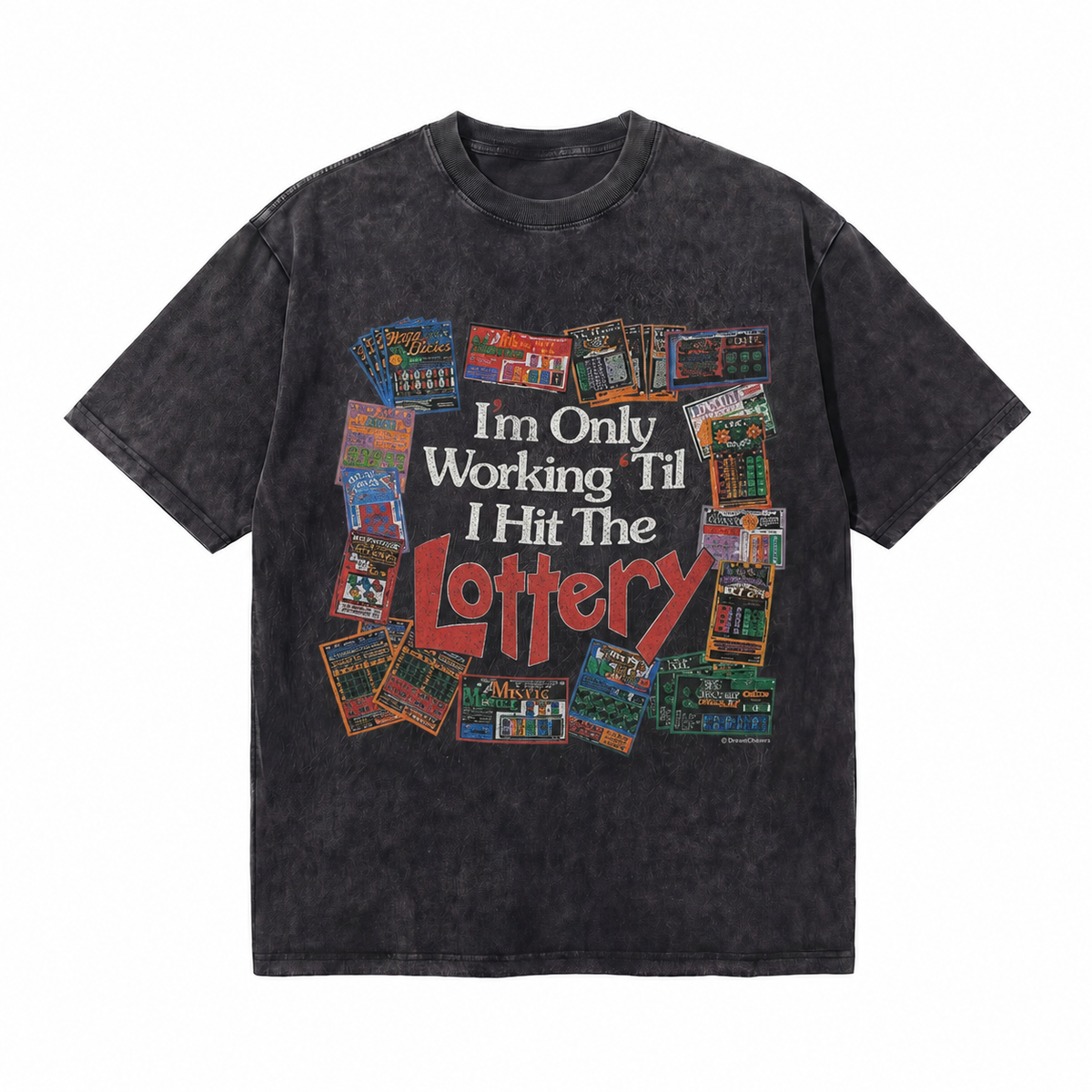 LAWLESSROW Lottery Dreams Vintage Acid Wash Tee