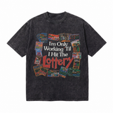 LAWLESSROW Lottery Dreams Vintage Acid Wash Tee
