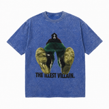 LAWLESSROW The Illest Villain Vintage Acid Wash Tee
