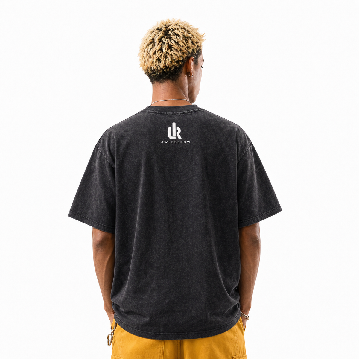 LAWLESSROW Pocket Duck Vintage Acid Wash Tee