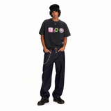 LAWLESSROW Sphere Icons Vintage Acid Wash Tee
