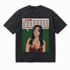 LAWLESSROW Pop Art Love Quote Vintage Acid Wash Tee