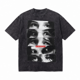 LAWLESSROW Obsession Collage Vintage Acid Wash Tee