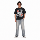 LAWLESSROW Keep Going Vintage Acid Wash Tee