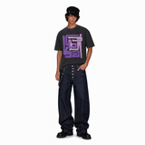 LAWLESSROW Abstract Figures Vintage Acid Wash Tee