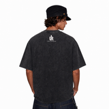 LAWLESSROW Abstract Figures Vintage Acid Wash Tee