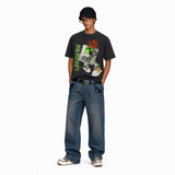LAWLESSROW Game Character Vintage Acid Wash Tee