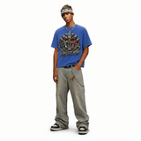 LAWLESSROW Claw Crosses Vintage Acid Wash Tee
