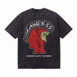 LAWLESSROW Desire Eats The Mind Apple Head Vintage Tee