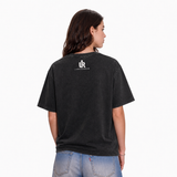 LAWLESSROW Manipulation Quote Vintage Acid Wash Tee
