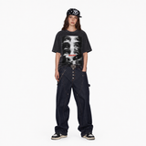 LAWLESSROW Obsession Collage Vintage Acid Wash Tee
