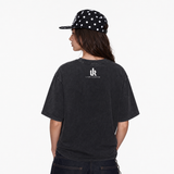LAWLESSROW Obsession Collage Vintage Acid Wash Tee