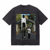 LAWLESSROW New Land Street Art Oversized Cotton Tee