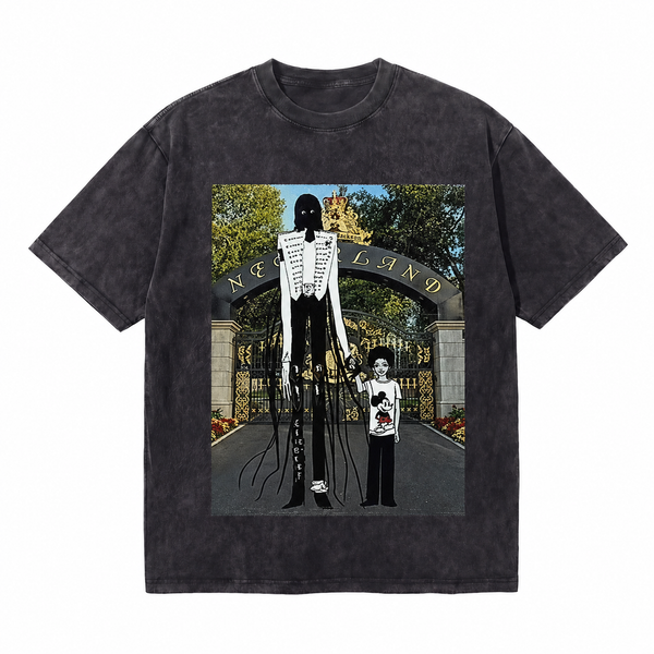LAWLESSROW New Land Street Art Oversized Cotton Tee