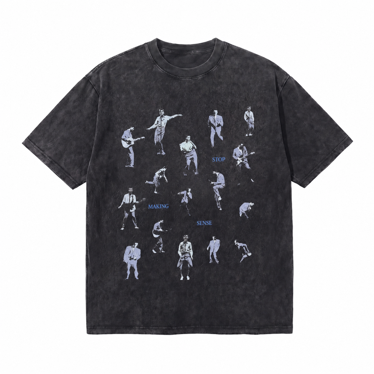 LAWLESS ROW Stop Making Sense Figure Collage Vintage Washed Tee