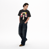 LAWLESSROW Retro Pop Icon Floral Portrait Vintage Tee