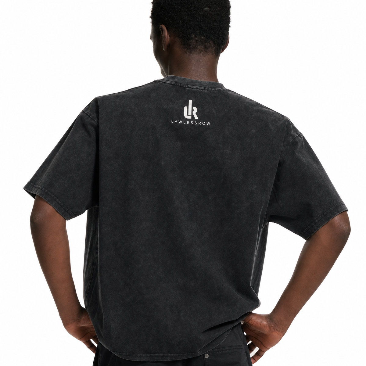 LAWLESSROW New Land Street Art Oversized Cotton Tee