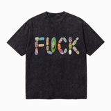 LAWLESS ROW Pebble Mosaic Typography Vintage Washed Tee