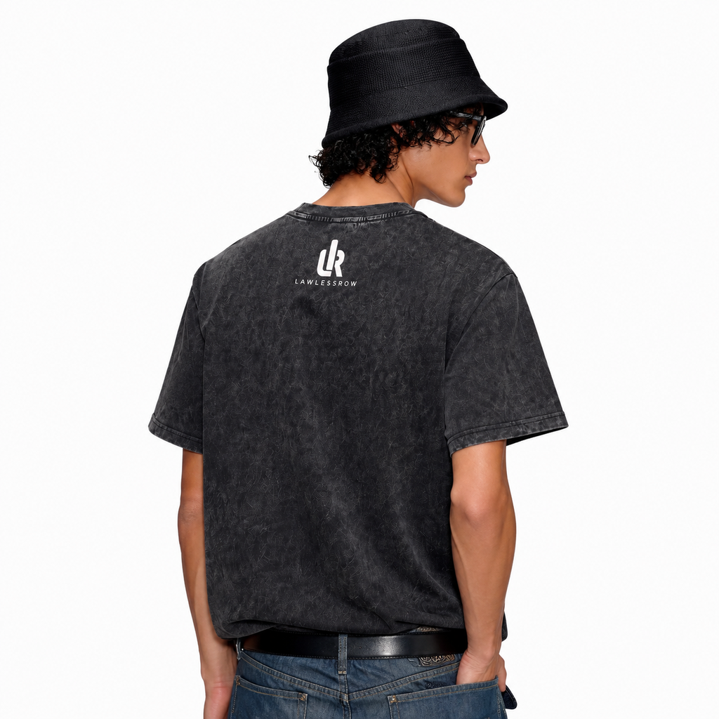 LAWLESSROW Live The Dream Surreal Eye Graphic Vintage Tee