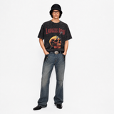 LAWLESSROW Dagger Through Skull Vintage Metal Tee