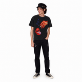 LAWLESS ROW Psychedelic Red Lips Cigarette Vintage Washed Tee