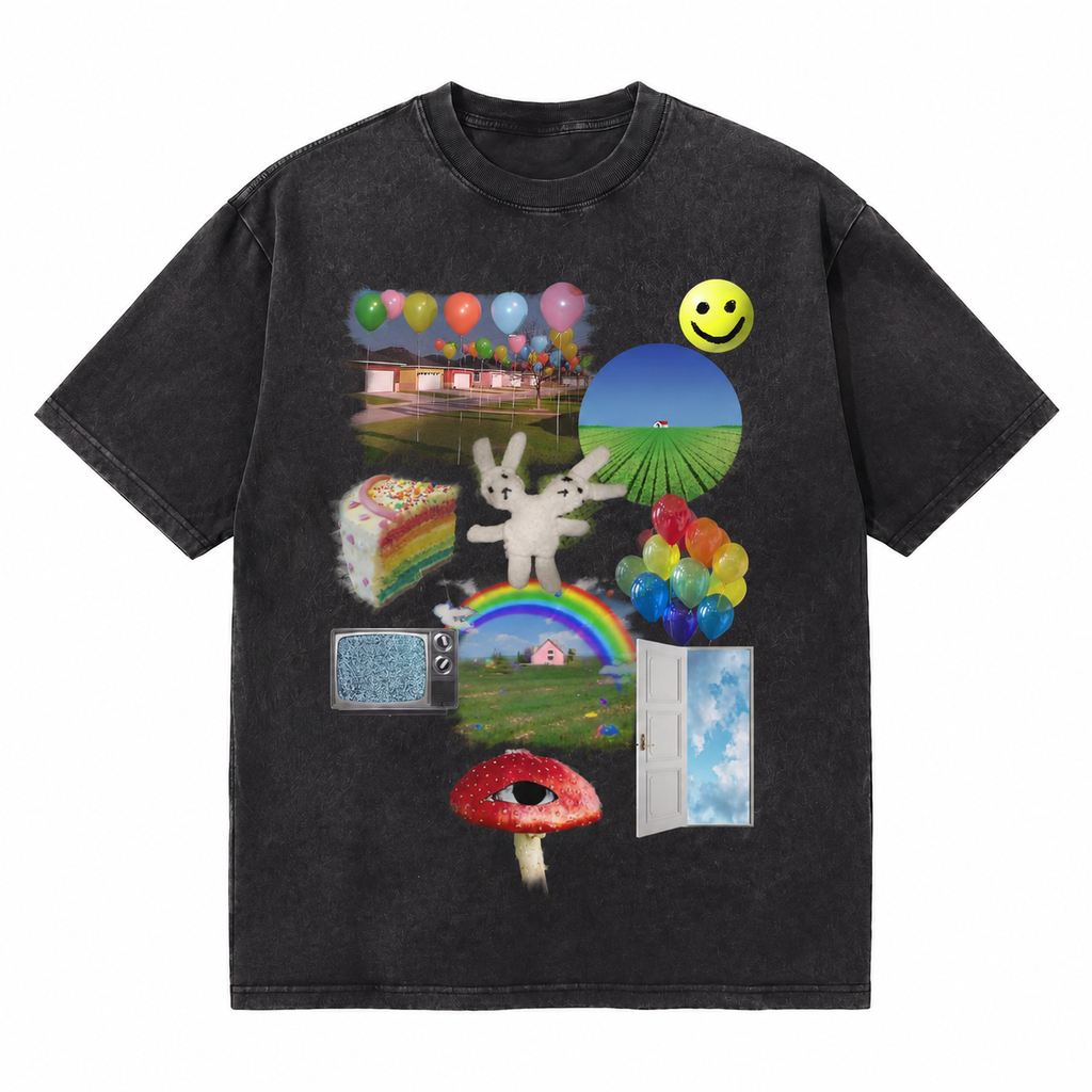 # LAWLESS ROW Dream Collage Vintage Washed Tee