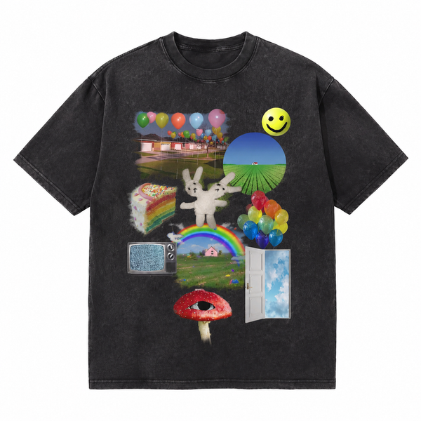 # LAWLESS ROW Dream Collage Vintage Washed Tee