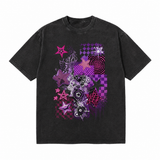 LAWLESS ROW Purple Chaos Vintage Washed Tee