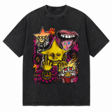 LAWLESS ROW Star Freak Crew Vintage Washed Tee
