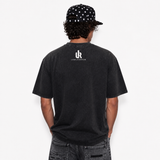 LAWLESS ROW Dual Dalmatian Graphic Vintage Washed Tee