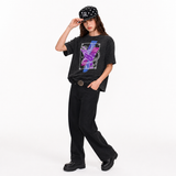 LAWLESS ROW Mystic Energy Hand Line Art Vintage Washed Tee
