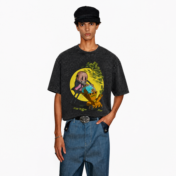 LAWLESS ROW Capitalist Earth Chipper Vintage Washed Tee - hover