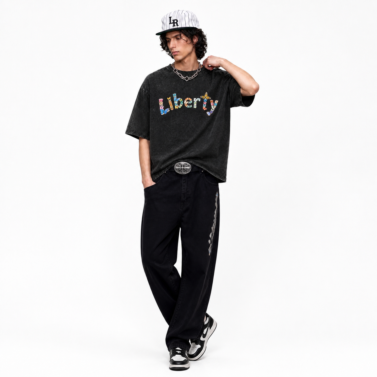 LAWLESS ROW Liberty Butterfly Vintage Washed Tee