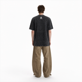 LAWLESS ROW Trippy Rainbow Wave Vintage Washed Tee