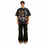 LAWLESS ROW Doodle Creatures Vintage Washed Tee