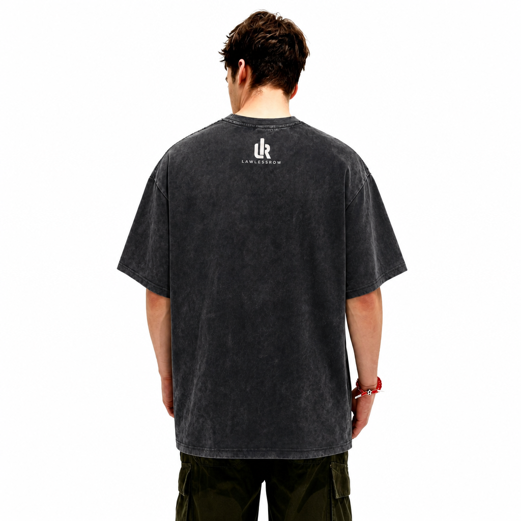 LAWLESS ROW Doodle Creatures Vintage Washed Tee