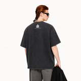 LAWLESS ROW Cat Boxing Dinosaur Vintage Washed Tee