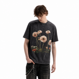 LAWLESS ROW Eyeball Flowers Vintage Washed Tee