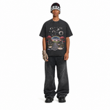 LAWLESS ROW Surreal Eyeball Garden Vintage Washed Tee