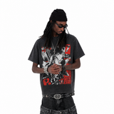 LAWLESS ROW Noise Collage Vintage Washed Tee