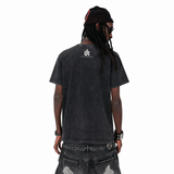 LAWLESS ROW Noise Collage Vintage Washed Tee
