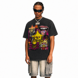 LAWLESS ROW Star Freak Crew Vintage Washed Tee