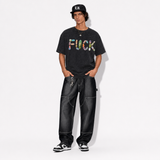 LAWLESS ROW Pebble Mosaic Typography Vintage Washed Tee