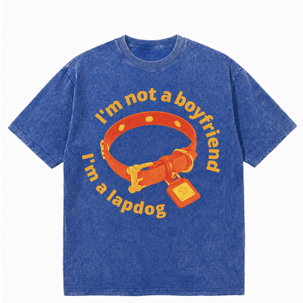 LAWLESS ROW Lapdog Collar Graphic Vintage Washed Tee