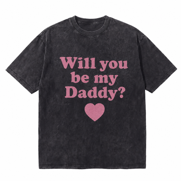 LAWLESS ROW Will You Be My Daddy Vintage Washed Tee - hover