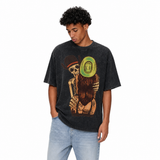 LAWLESS ROW Western Gothic Skeleton Embrace Vintage Washed Tee