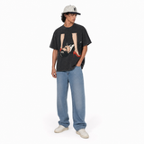LAWLESS ROW Stiletto Noir Comic Graphic Vintage Washed Tee