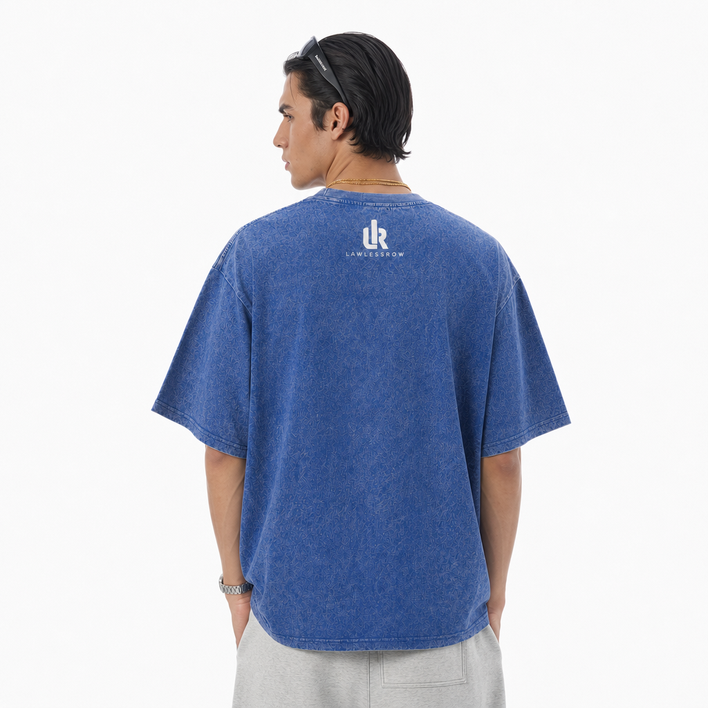LAWLESS ROW My Reward Skeleton Graphic Vintage Washed Tee